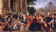 unknow artist Infresso dell'Imperatore Francesco I d'Austria in Vienna il 16 luglio 1814, dopo la pace di Parigi painting